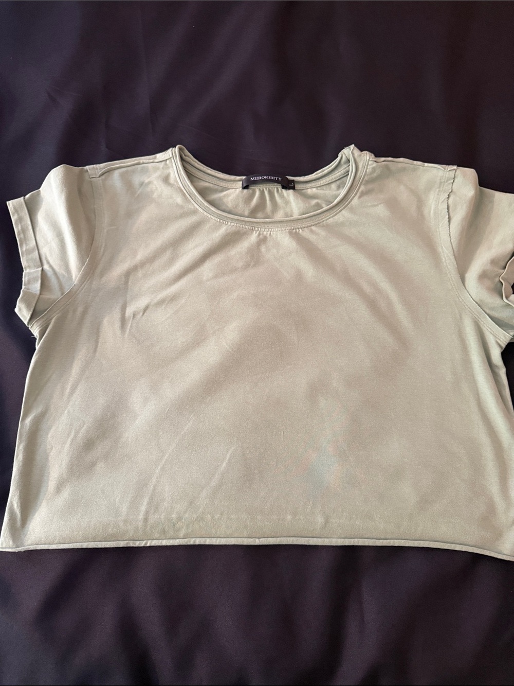 Women's Crew Neck Tops - Hot Pink & Sage Set of 2 - Size L - Picture 2 of 11